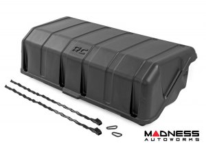 Cargo Carrier - Truck Bed Storage Box - Rough Country - With Lid - 56" Wide for Full Size Trucks